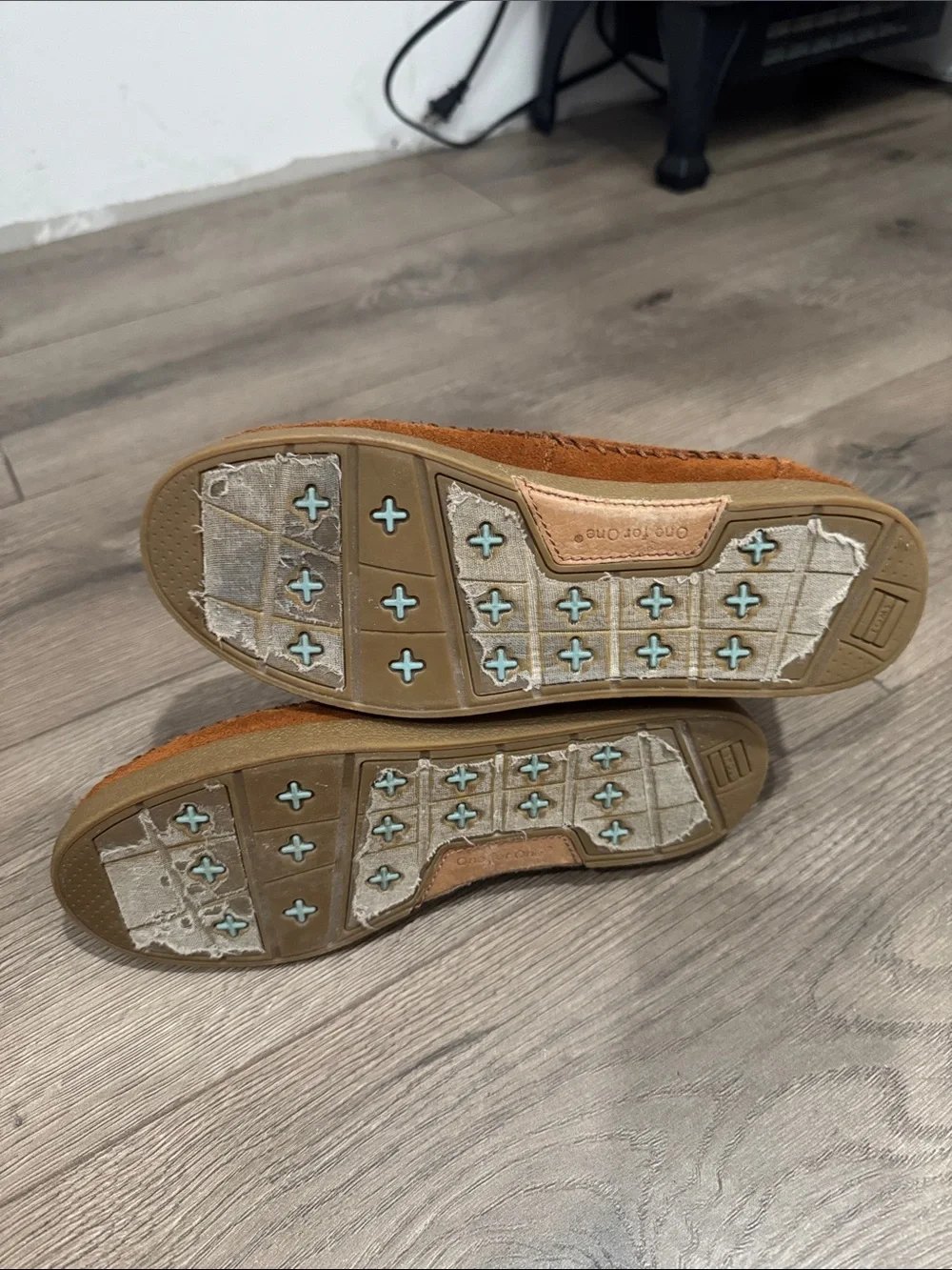 Toms Suede Moccasin Boot in Chestnut Brown with Patterned Trim